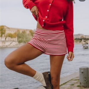 Daily Drills Striped Cashmere Shorts